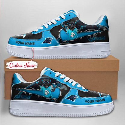 LIMITED EDITION - NEW CUSTOMIZED NFL23 CLP CAROLINA PANTHERS AF1 SNEAKERS