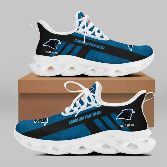 LIMITED EDITION - NEW CUSTOMIZED NFL23 CLP CAROLINA PANTHERS UNISEX MAX SOUL SHOES