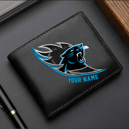 LIMITED EDITION - NEW CUSTOMIZED NFL23 CLP CAROLINA PANTHERS LEATHER WALLET