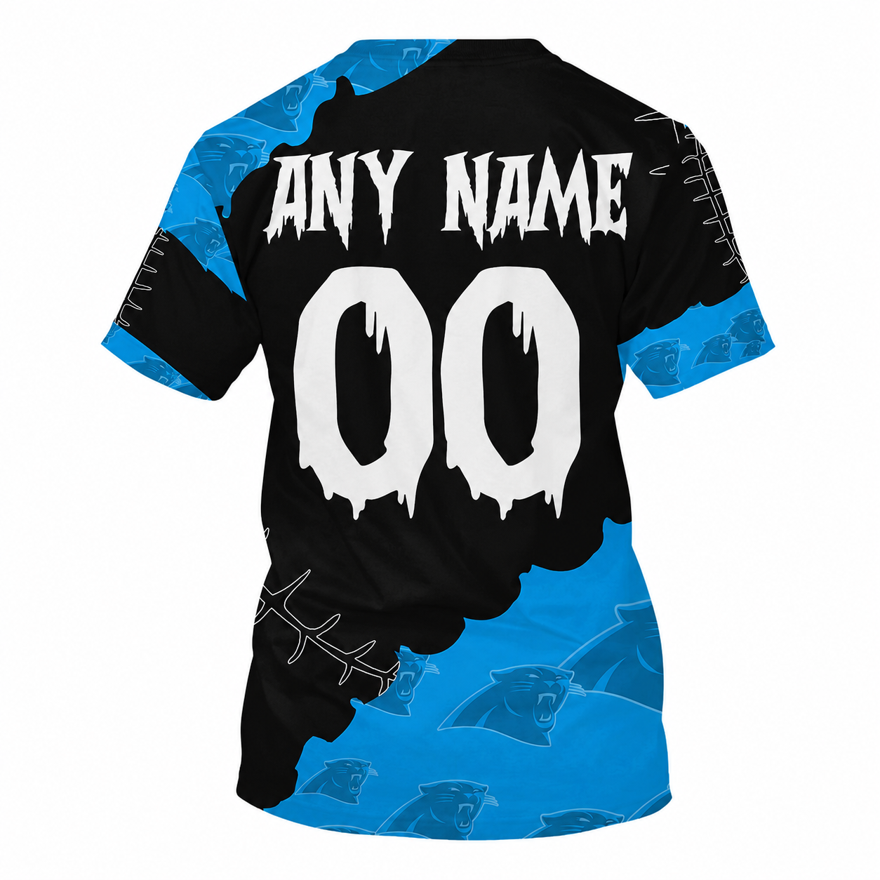 LIMITED EDITION - NEW CUSTOMIZED NFL23 CLP CAROLINA PANTHERS HALLOWEEN SKULL APPAREL FOR FANS