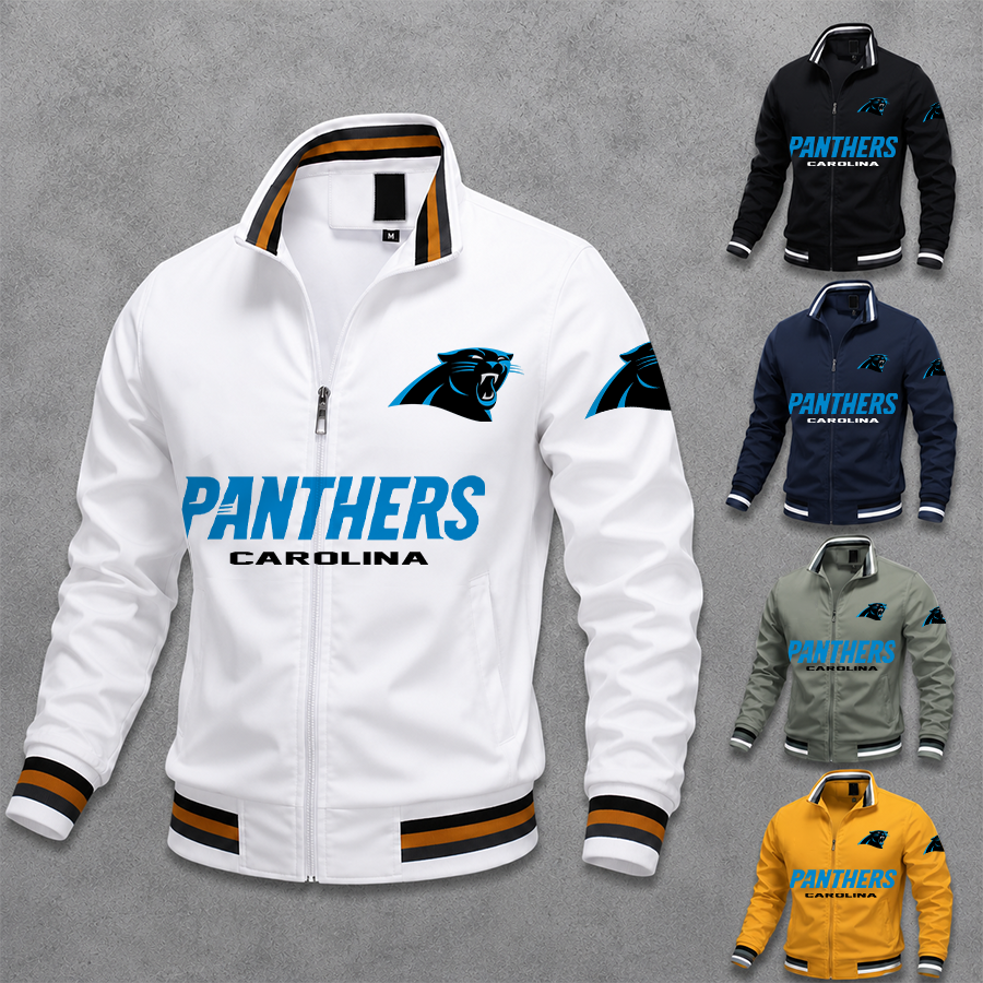 [SPECIAL OFFER] NEW CUSTOMIZED NFL23 CLP CAROLINA PANTHERS MEN'S CASUAL JACKET