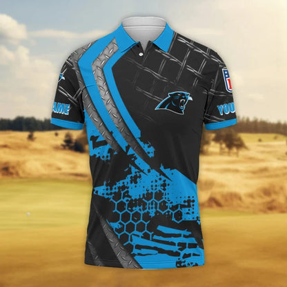 LIMITED EDITION - NEW CUSTOMIZED NFL23 CLP CAROLINA PANTHERS POLO SHIRT
