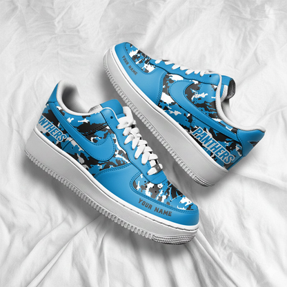 LIMITED EDITION - NEW CUSTOMIZED NFL23 CLP CAROLINA PANTHERS AF1 SNEAKERS