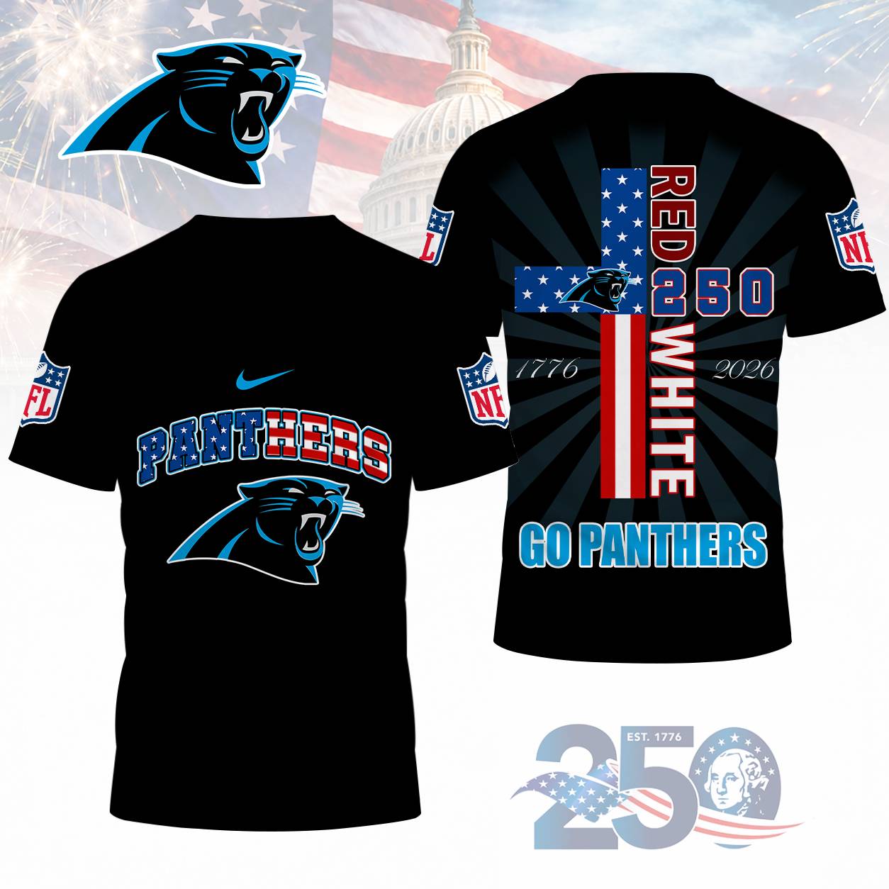LIMITED EDITION - NEW CUSTOMIZED NFL23 CLP CAROLINA PANTHERS T-SHIRT, POLO SHIRT, ZIP POLO SHIRT, SWEATSHIRT, HOODIE & ZIP HOODIE
