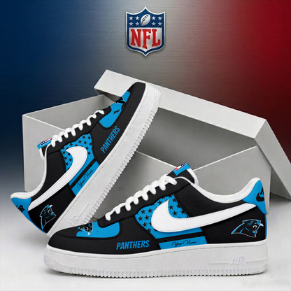 LIMITED EDITION - NEW CUSTOMIZED NFL23 CLP CAROLINA PANTHERS AF1 SHOES