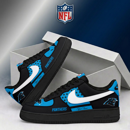 LIMITED EDITION - NEW CUSTOMIZED NFL23 CLP CAROLINA PANTHERS AF1 SHOES
