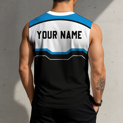 LIMITED EDITION - NEW CUSTOMIZED NFL23 CLP CAROLINA PANTHERS MEN'S GYM SHIRT