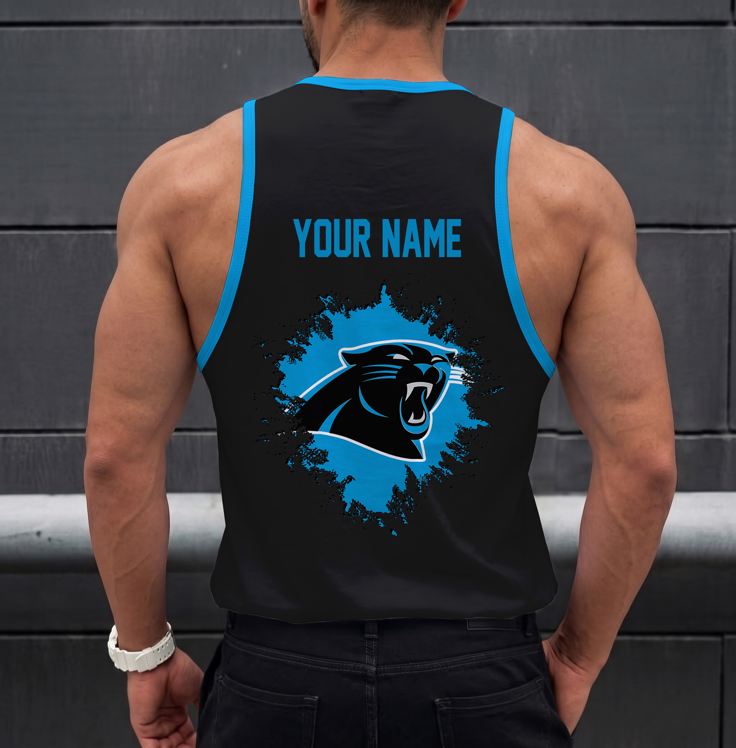 SPECIAL EDITION - NEW CUSTOMIZED NFL23 CLP CAROLINA PANTHERS UNISEX TANK TOP