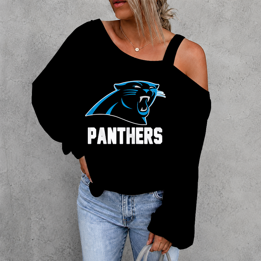 [SPECIAL OFFER] NEW CUSTOMIZED NFL23 CLP CAROLINA PANTHERS DROP SHOULDER SWEATSHIRT