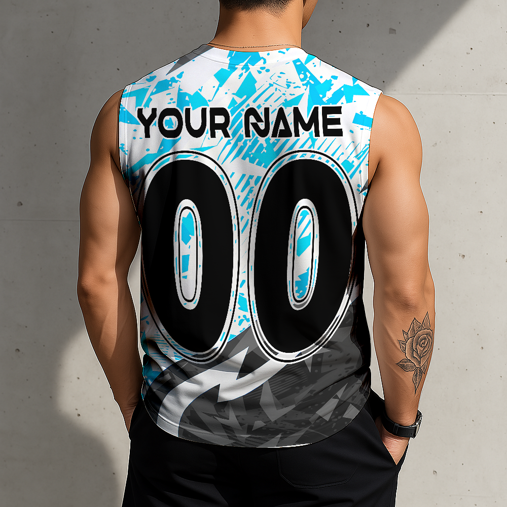 LIMITED EDITION - NEW CUSTOMIZED NFL23 CLP CAROLINA PANTHERS MEN'S GYM SHIRT