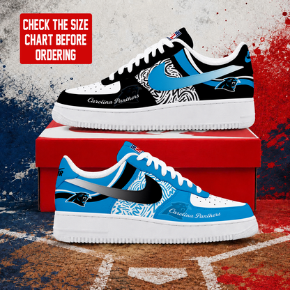 LIMITED EDITION - NEW CUSTOMIZED NFL23 CLP CAROLINA PANTHERS AF1 SHOES