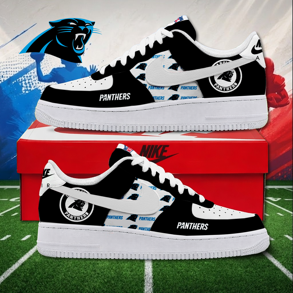 MEGA SALE - NEW CUSTOMIZED NFL23 CLP CAROLINA PANTHERS AF1 SNEAKERS
