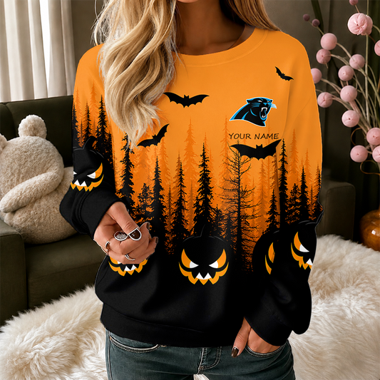 [SPECIAL OFFER] NEW CUSTOMIZED NFL23 CLP CAROLINA PANTHERS UNISEX HALLOWEEN SWEATSHIRT
