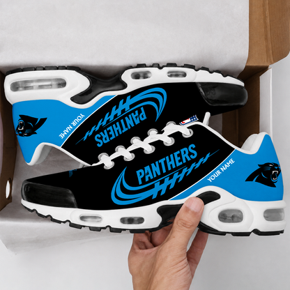 LIMITED EDITION - NEW CUSTOMIZED NFL23 CLP CAROLINA PANTHERS AIR MAX PLUS SNEAKERS