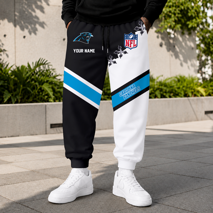 EXCLUSIVE EDITION - NEW CUSTOMIZED NFL23 CLP CAROLINA PANTHERS SWEATPANTS