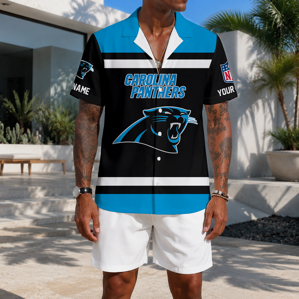 EXCLUSIVE EDITION - NEW CUSTOMIZED NFL23 CLP CAROLINA PANTHERS UNISEX HAWAIIAN SHIRT