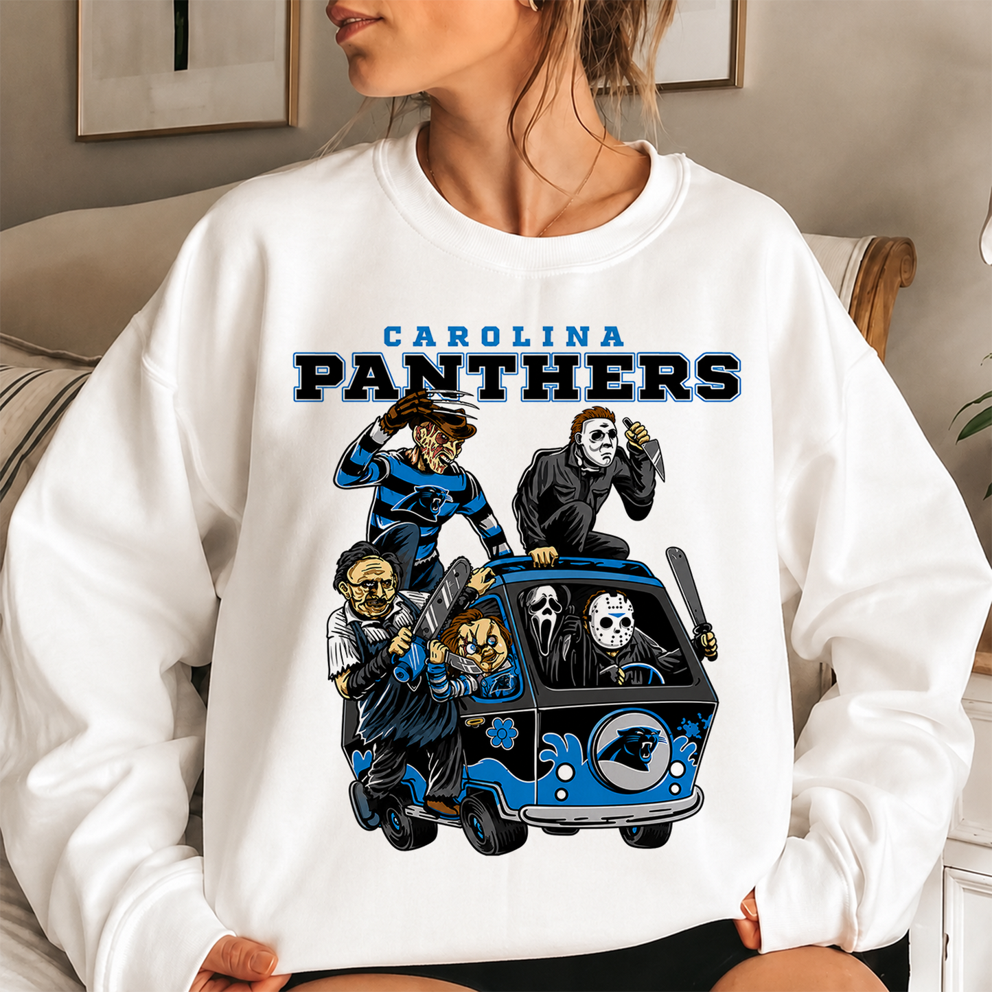 [SPECIAL OFFER] NEW CUSTOMIZED NFL23 CLP CAROLINA PANTHERS UNISEX SWEATSHIRT