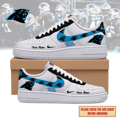 LIMITED EDITION - NEW CUSTOMIZED NFL23 CLP CAROLINA PANTHERS AF1 SHOES