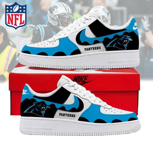 FINAL CLEARANCE - NEW CUSTOMIZED NFL23 CLP CAROLINA PANTHERS AF1 SNEAKERS