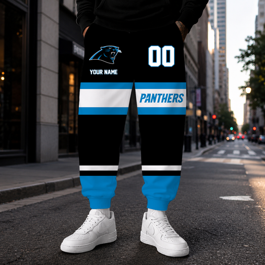 LIMITED EDITION - NEW CUSTOMIZED NFL23 CLP CAROLINA PANTHERS SWEATPANTS