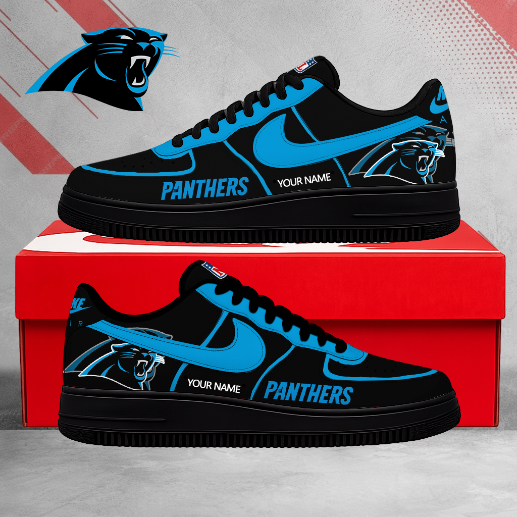 SPECIAL EDITION - NEW CUSTOMIZED NFL23 CLP CAROLINA PANTHERS AF1 SHOES