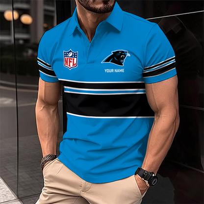 [SPECIAL OFFER] NEW CUSTOMIZED NFL23 CLP CAROLINA PANTHERS POLO SHIRT