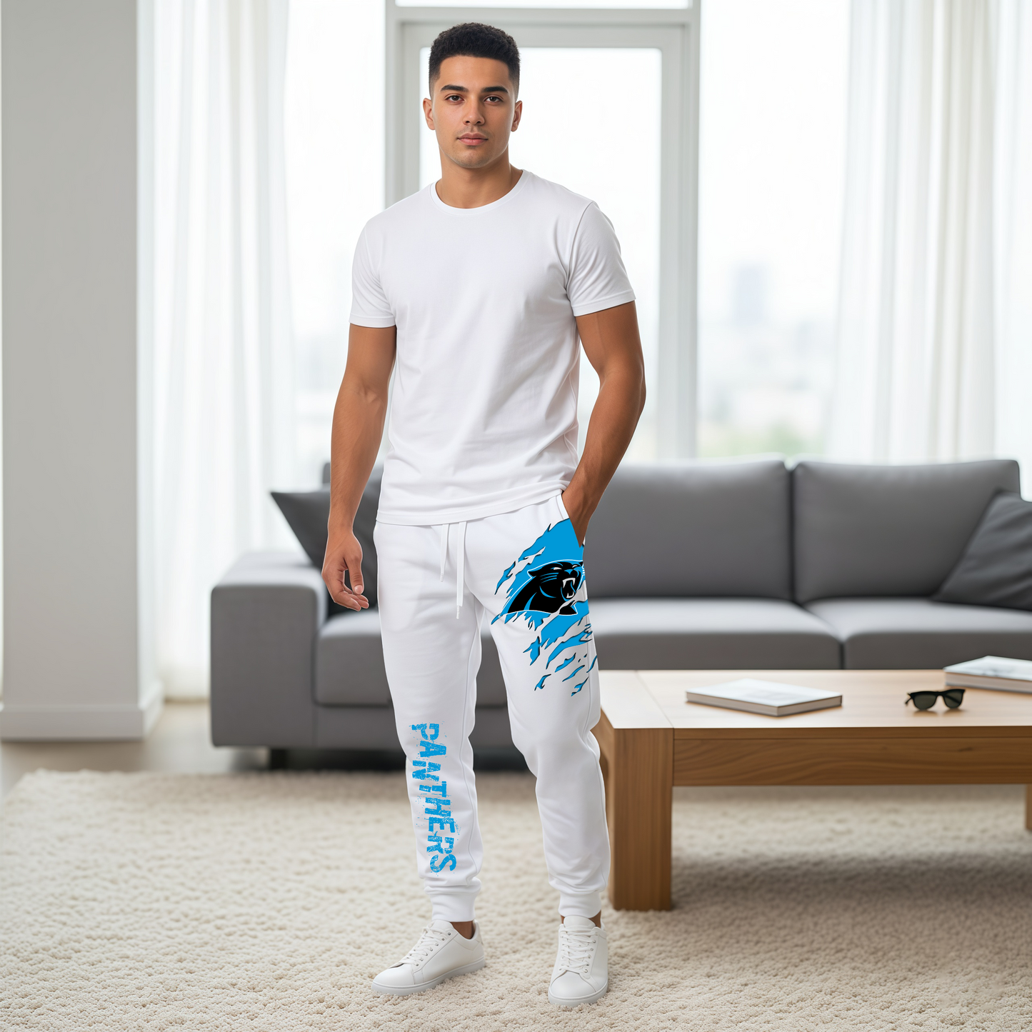 LIMITED EDITION - NEW PERSONALIZED NFL23 CLP CAROLINA PANTHERS JOGGERS