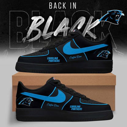 LIMITED EDITION - NEW CUSTOMIZED NFL23 CLP CAROLINA PANTHERS AF1 SNEAKERS