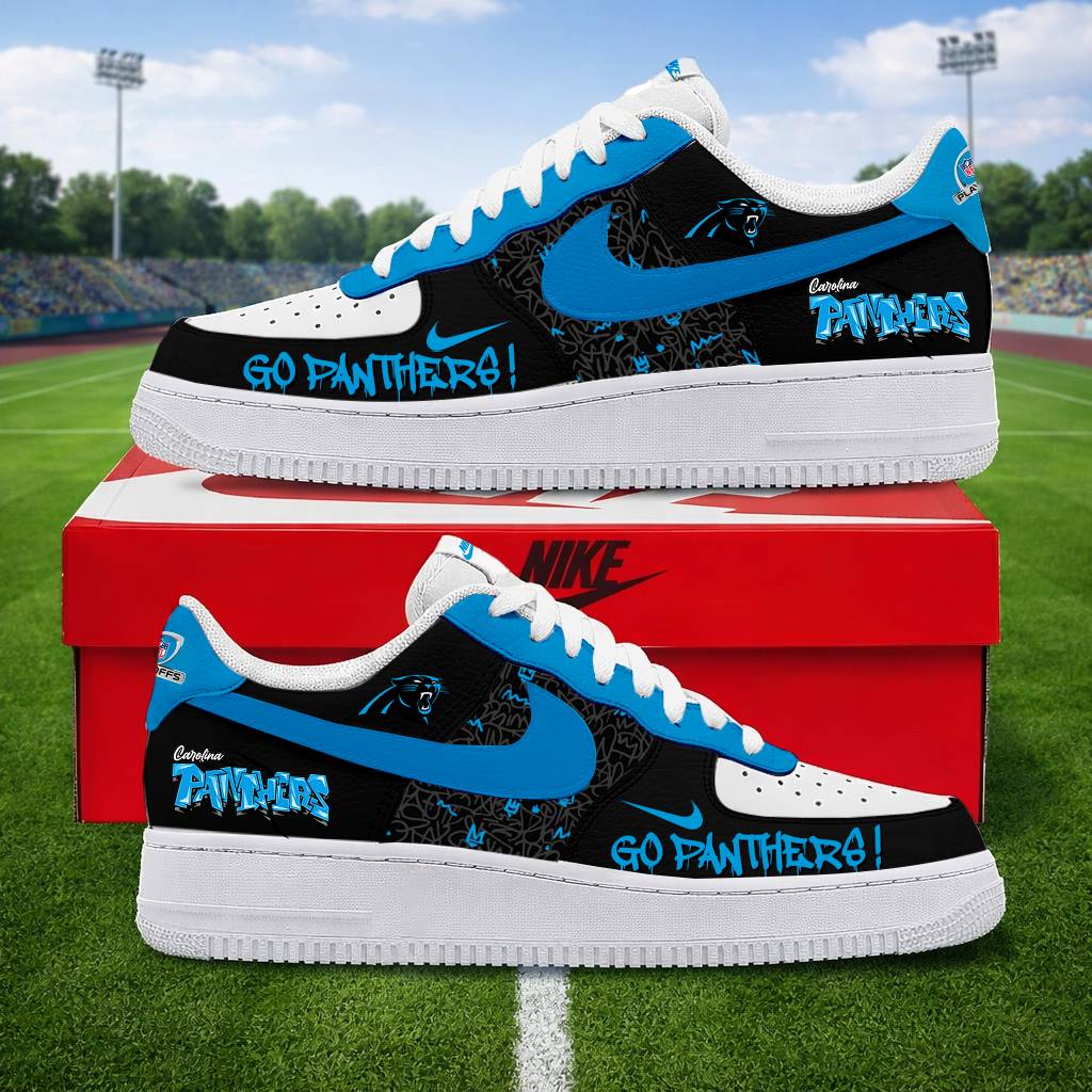 LIMITED EDITION - NEW CUSTOMIZED NFL23 CLP CAROLINA PANTHERS AF1 SNEAKERS