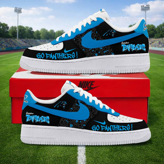 LIMITED EDITION - NEW CUSTOMIZED NFL23 CLP CAROLINA PANTHERS AF1 SNEAKERS