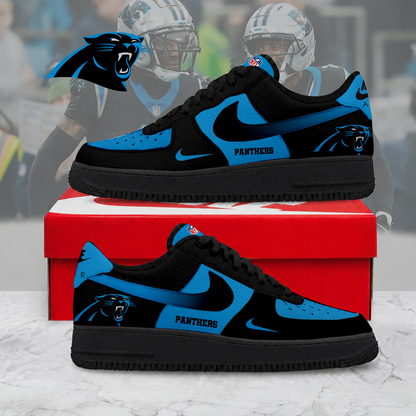 ELITE EDITION - NEW CUSTOMIZED NFL23 CLP CAROLINA PANTHERS AF1 SNEAKERS