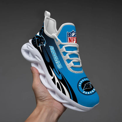 LIMITED EDITION - NEW CUSTOMIZED NFL23 CLP CAROLINA PANTHERS UNISEX MAX SOUL SHOES