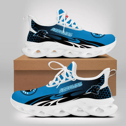LIMITED EDITION - NEW CUSTOMIZED NFL23 CLP CAROLINA PANTHERS UNISEX MAX SOUL SHOES