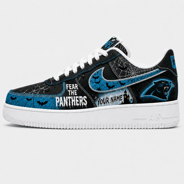 [SPECIAL OFFER] NEW CUSTOMIZED NFL23 CLP CAROLINA PANTHERS HALLOWEEN AF1 SHOES