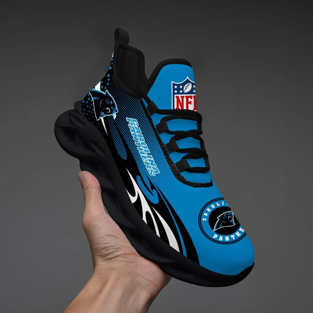 LIMITED EDITION - NEW CUSTOMIZED NFL23 CLP CAROLINA PANTHERS UNISEX MAX SOUL SHOES