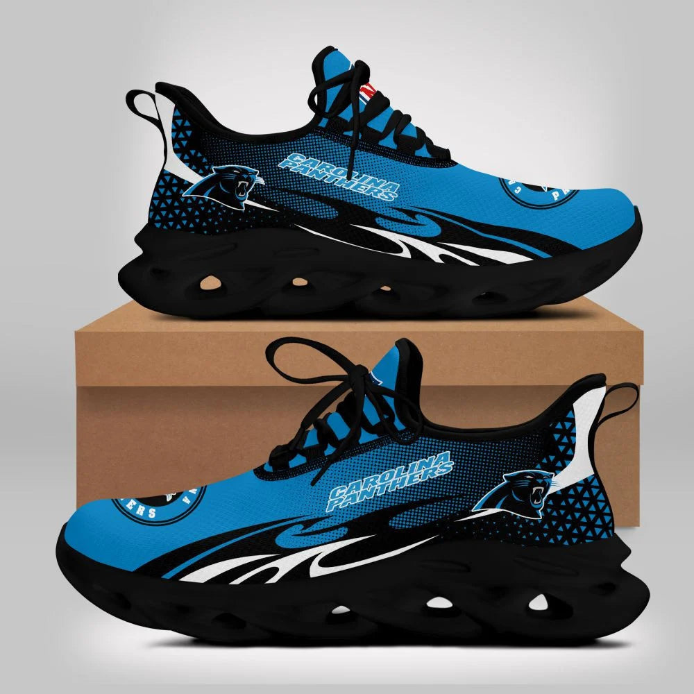 LIMITED EDITION - NEW CUSTOMIZED NFL23 CLP CAROLINA PANTHERS UNISEX MAX SOUL SHOES