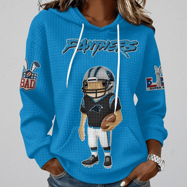 [SPECIAL OFFER] NEW CUSTOMIZED NFL23 CLP CAROLINA PANTHERS UNISEX HOODED SWEATSHIRT