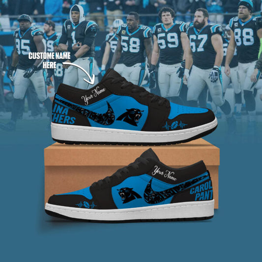 [SPECIAL OFFER] NEW CUSTOMIZED NFL23 CLP CAROLINA PANTHERS AIR JORDAN LOW SHOES