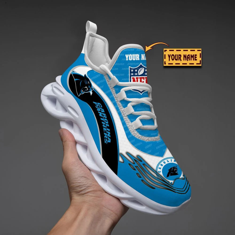 LIMITED EDITION - NEW CUSTOMIZED NFL23 CLP CAROLINA PANTHERS UNISEX MAX SOUL SHOES