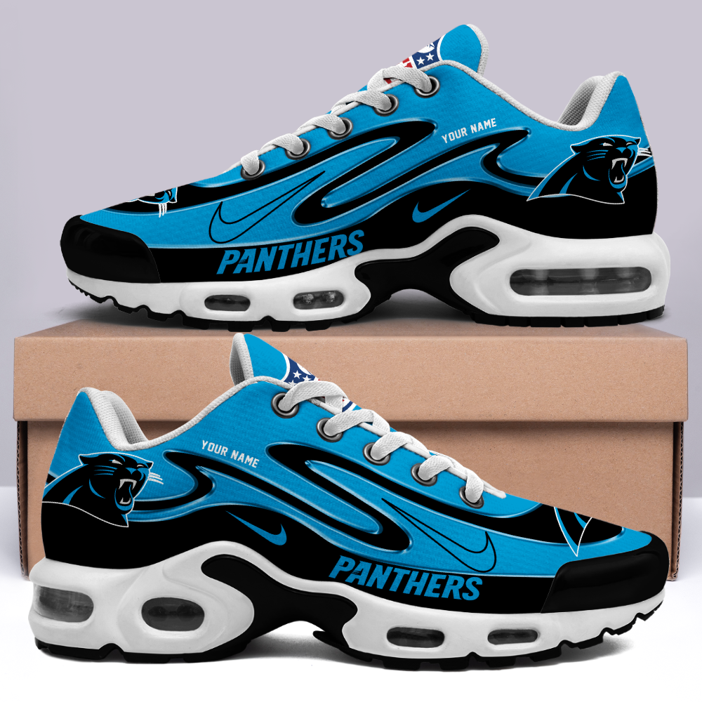 LIMITED EDITION - NEW CUSTOMIZED NFL23 CLP CAROLINA PANTHERS AIR MAX PLUS SNEAKERS