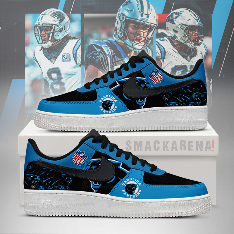 LIMITED EDITION - NEW CUSTOMIZED NFL23 CLP CR PANTHERS AF1 SNEAKERS
