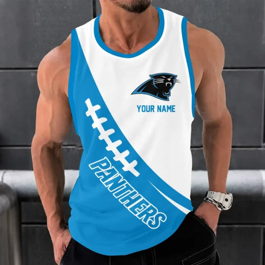 [SPECIAL OFFER] NEW CUSTOMIZED NFL23 CLP CAROLINA PANTHERS UNISEX TANK TOP
