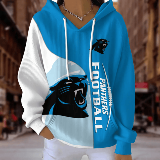 [SPECIAL OFFER] NEW CUSTOMIZED NFL23 CLP CAROLINA PANTHERS RIBBED HOODIE & SWEATSHIRT