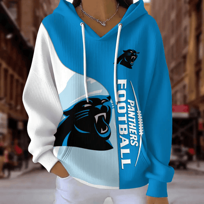 [SPECIAL OFFER] NEW CUSTOMIZED NFL23 CLP CAROLINA PANTHERS RIBBED HOODIE & SWEATSHIRT