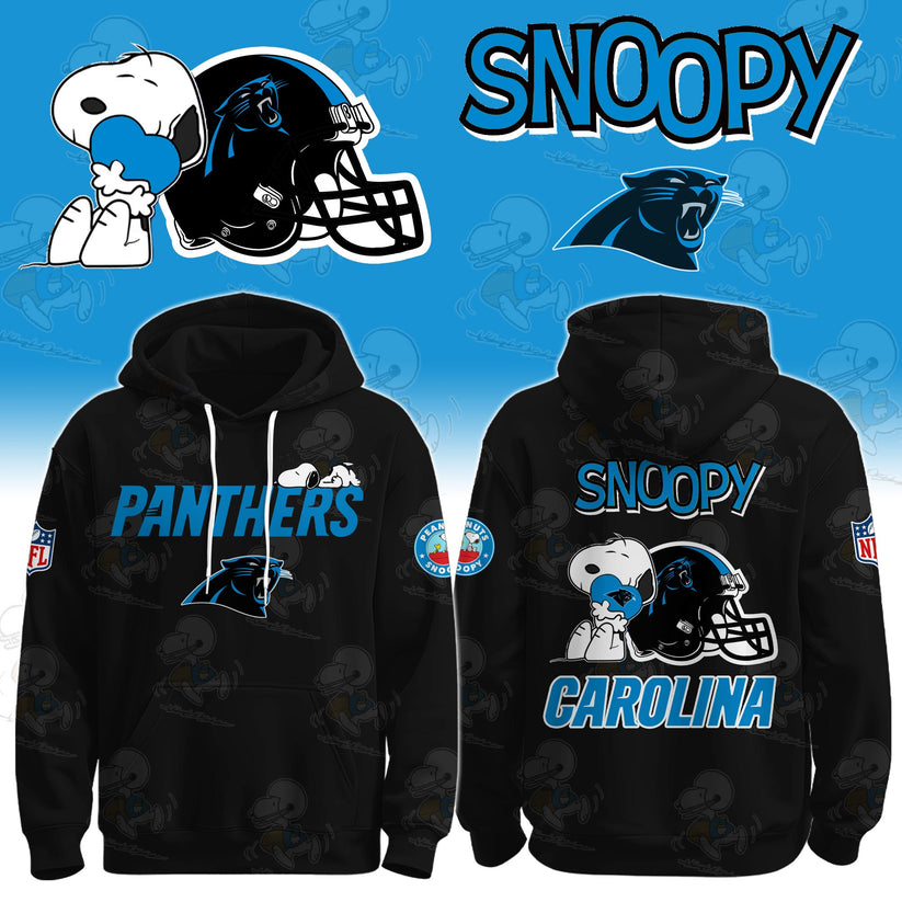 LIMITED EDITION - NEW CUSTOMIZED NFL23 CLP CAROLINA PANTHERS & SNOOPY UNISEX T-SHIRT, POLO, HOODIE & JACKETS
