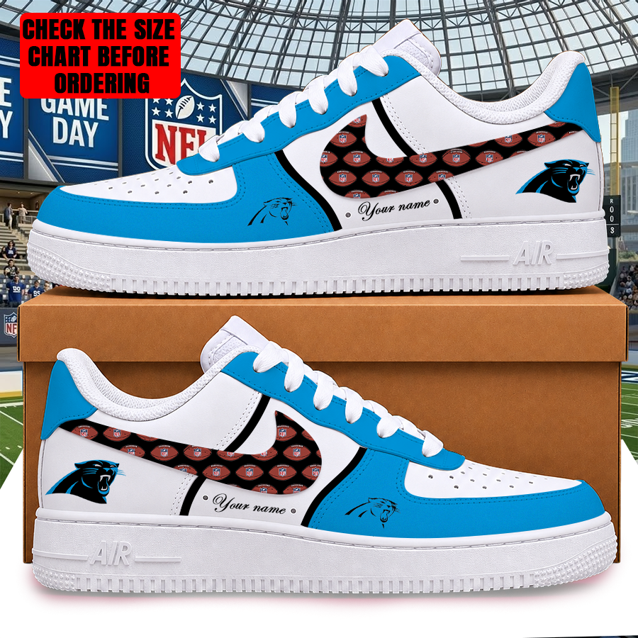 LIMITED EDITION - NEW CUSTOMIZED NFL23 CLP CAROLINA PANTHERS AF1 SHOES