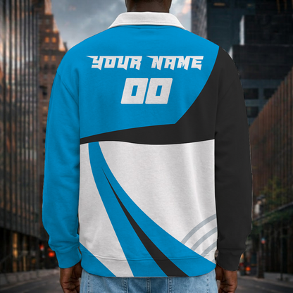 [SPECIAL OFFER] NEW CUSTOMIZED NFL23 CLP CAROLINA PANTHERS LONG SLEEVE POLO SHIRT