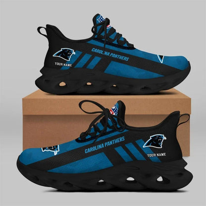 LIMITED EDITION - NEW CUSTOMIZED NFL23 CLP CAROLINA PANTHERS UNISEX MAX SOUL SHOES