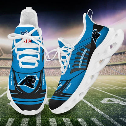 LIMITED EDITION - NEW CUSTOMIZED NFL23 CLP CAROLINA PANTHERS UNISEX MAX SOUL SHOES