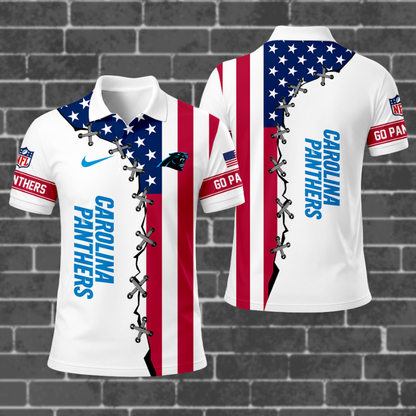 [SPECIAL OFFER] NEW CUSTOMIZED NFL23 CLP CAROLINA PANTHERS POLO SHIRT
